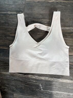 80 degree by reflex Light Beige Crossback bralette  size l